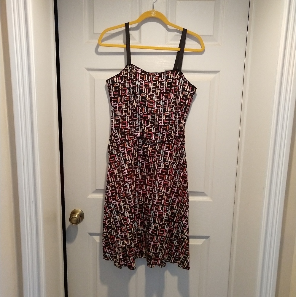 Fun sandal print summer dress